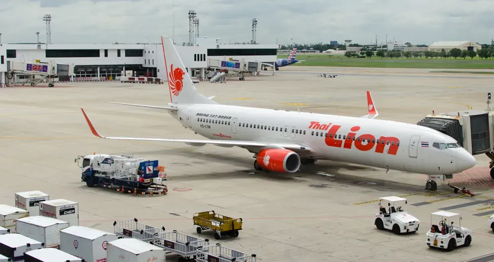 Lion Air plane on tarmac